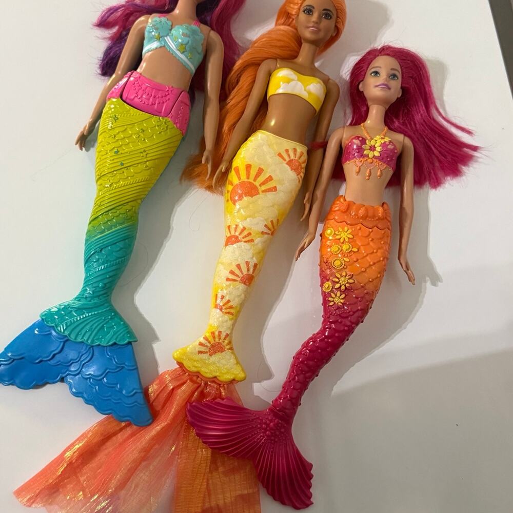 Bundle of 3 Barbie Mermaids